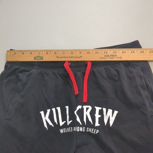 Kill Crew Men's Graphic-Print Drawstring Pocket Joggers Black large - Picture 5 of 6